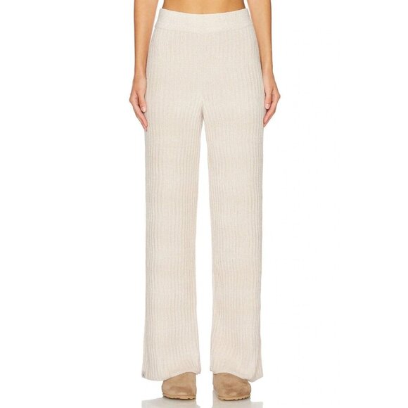 Barefoot Dreams CozyChic Ultra Light Wave Pants in Stone X-Small New Womens - Picture 1 of 14